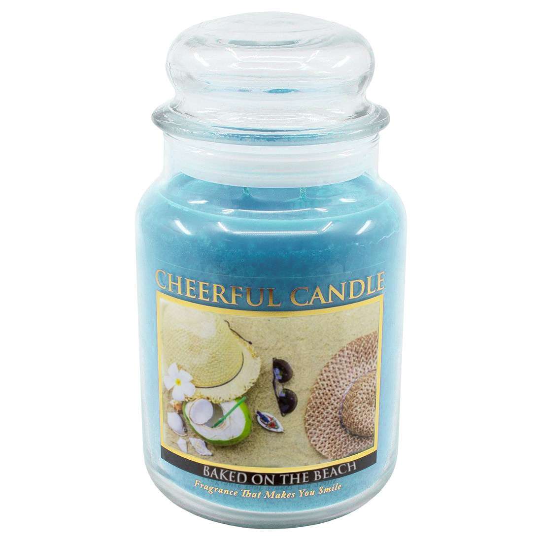 VELA ALEGRE – VELA PERFUMADA BAKED ON THE BEACH 3 TAMAÑOS FABRICADA EN EE. UU.